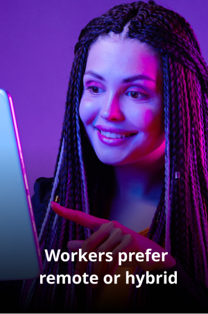 Workers Prefer Hybrid Or Remote